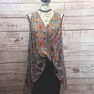 Lily White wrap front tank